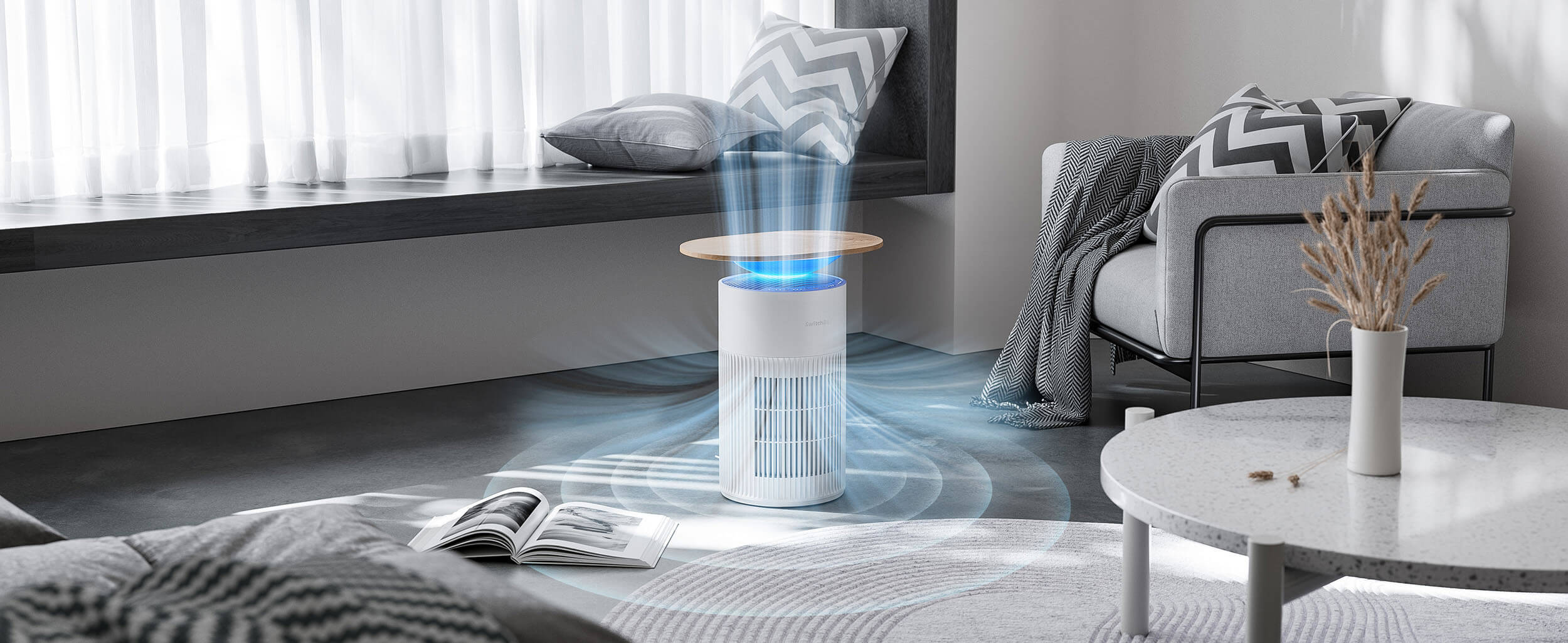 SwitchBot Air Purifier Table procistuvac na vozduh so cirkulacija od 360°