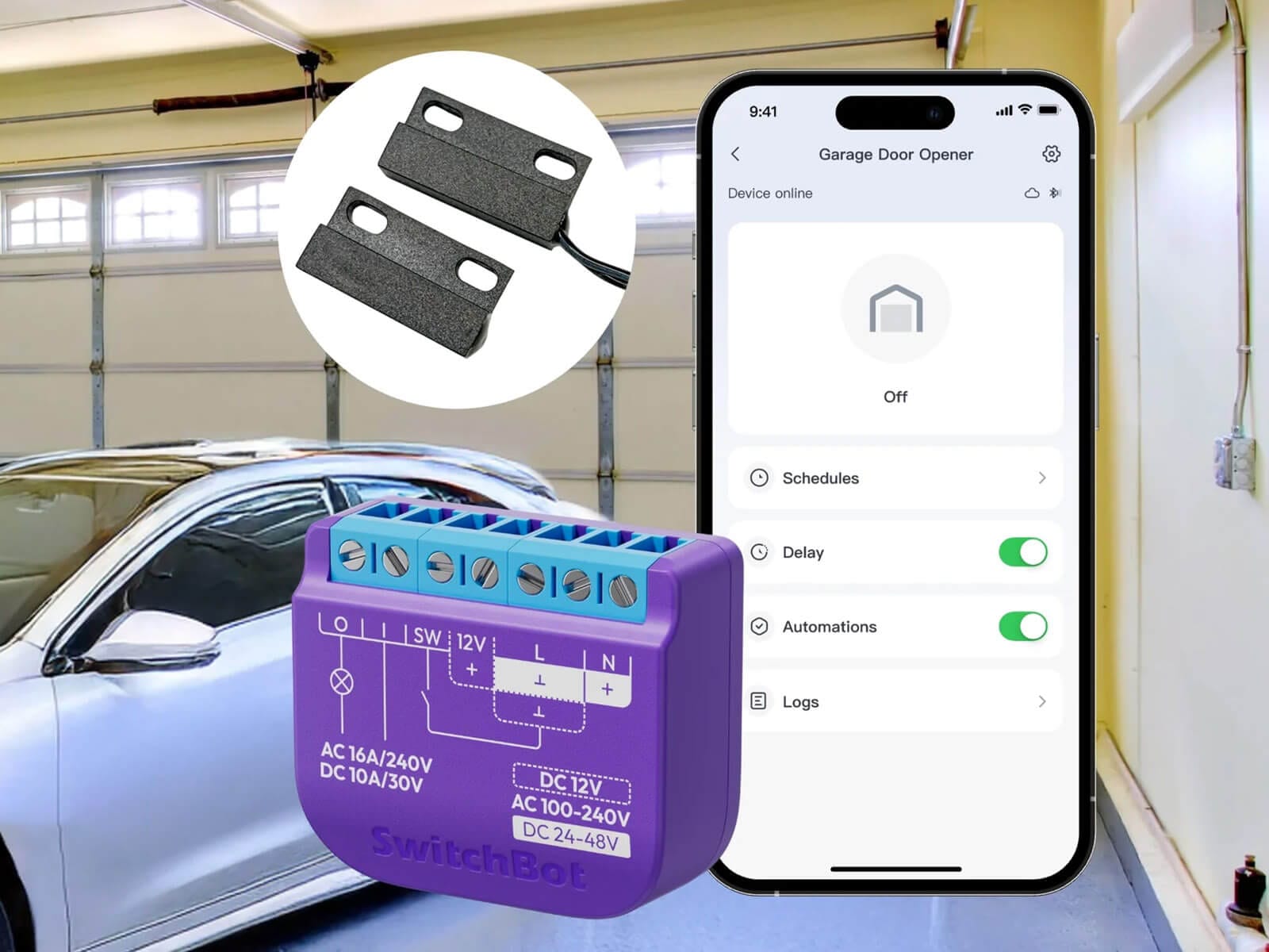 SwitchBot Garage Door Opener Rele za Garazni Vrati Galerija