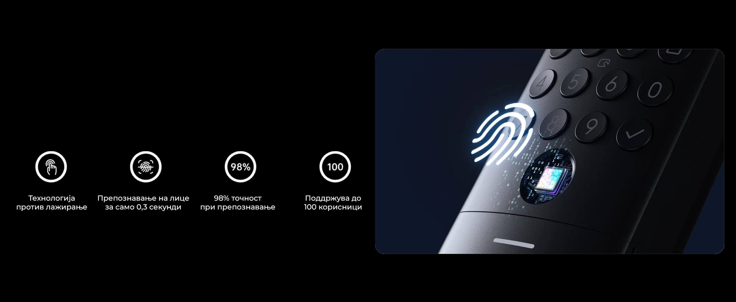 SwitchBot Keypad Vision Biometriska Tastatura so otpecatok od prst