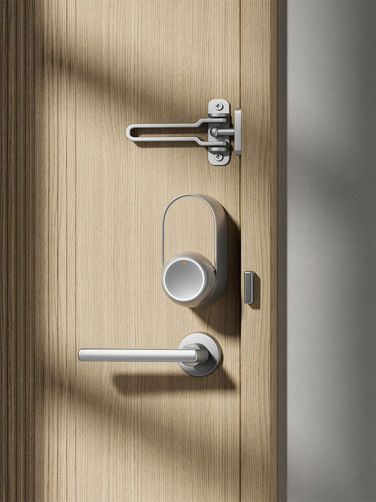 SwitchBot Lock Ultra Instalacija na svetla krem vrata