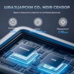 SwitchBot Meter Pro CO2 Senzor za Temperatura, Vlaga i Jaglerod Dioksid