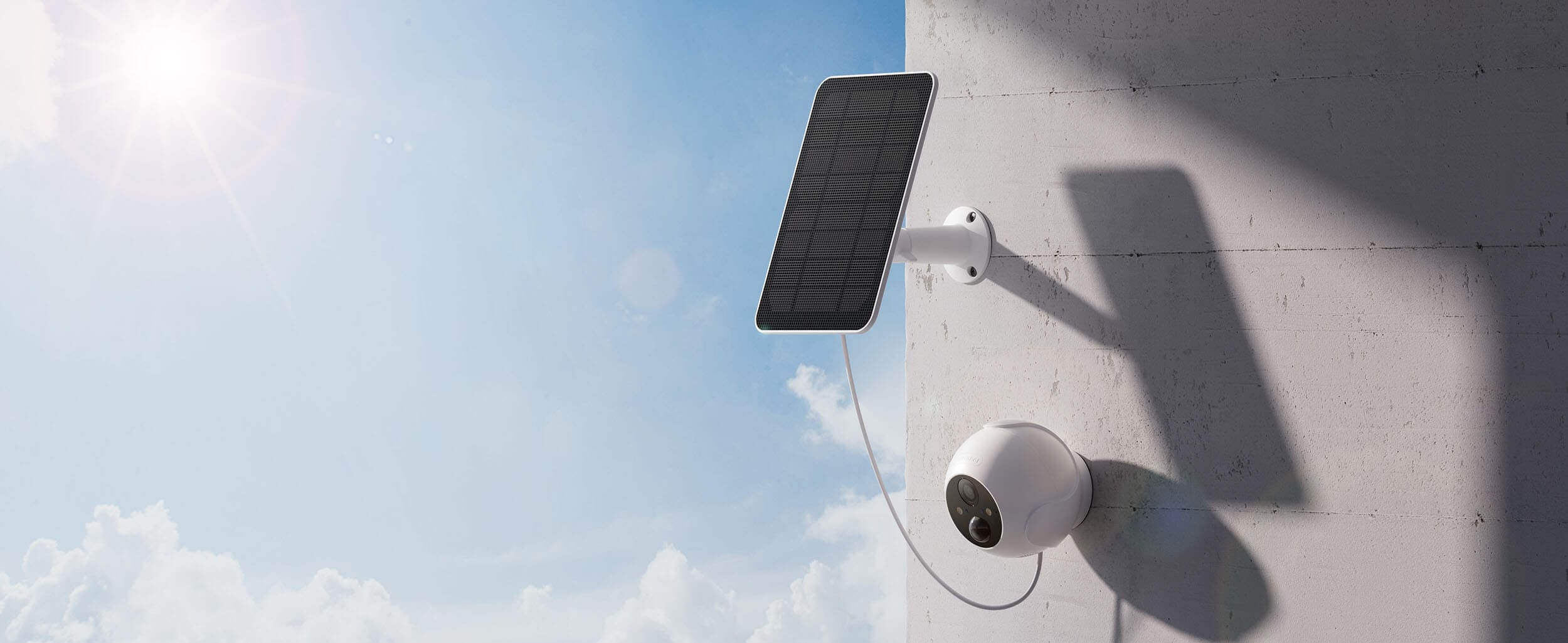 SwitchBot Outdoor Spotlight Camera 2K Nadvoresna Soncevo Polnenje