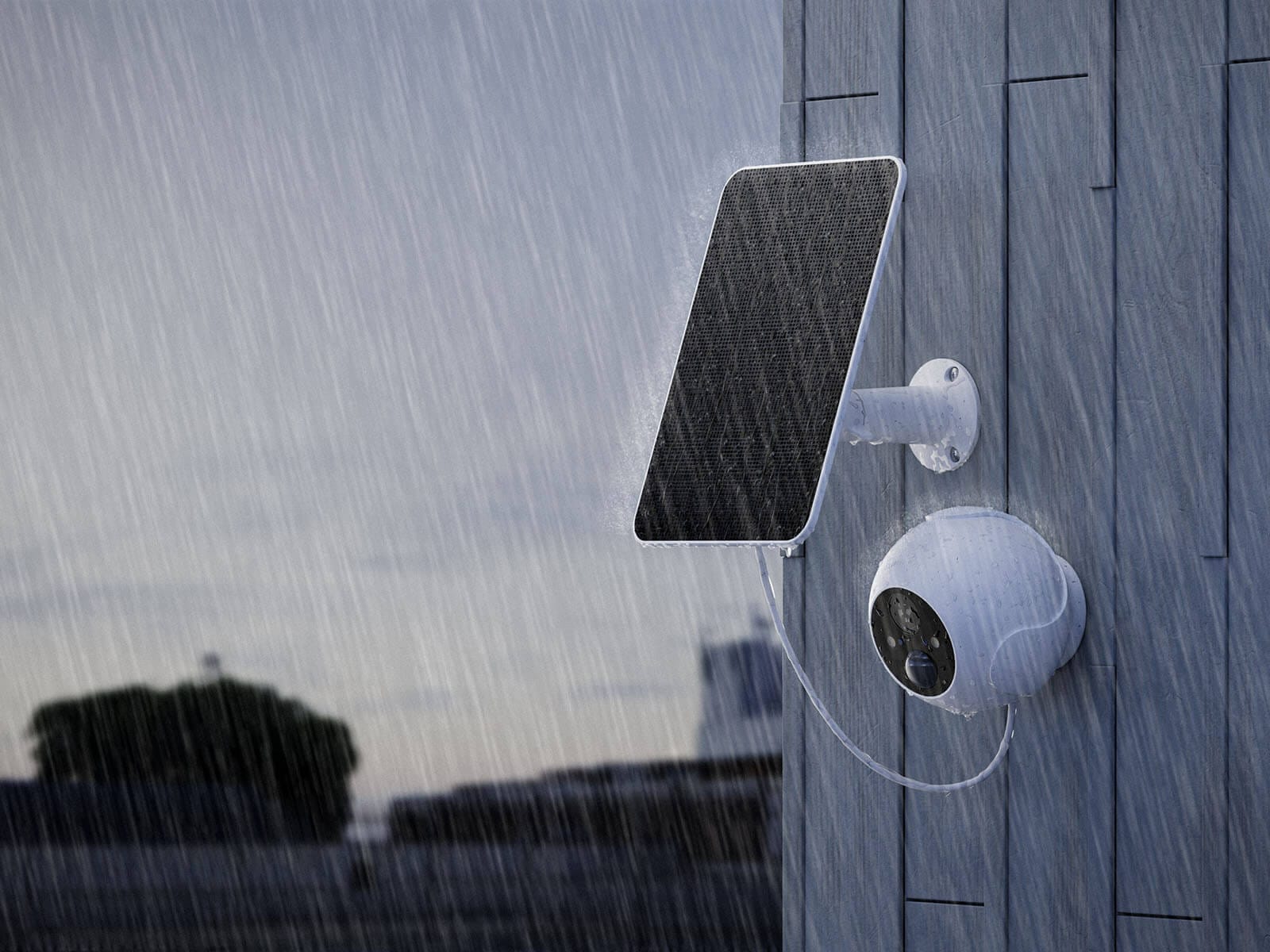 SwitchBot Outdoor Spotlight Camera 2K Nadvoresna Galerija