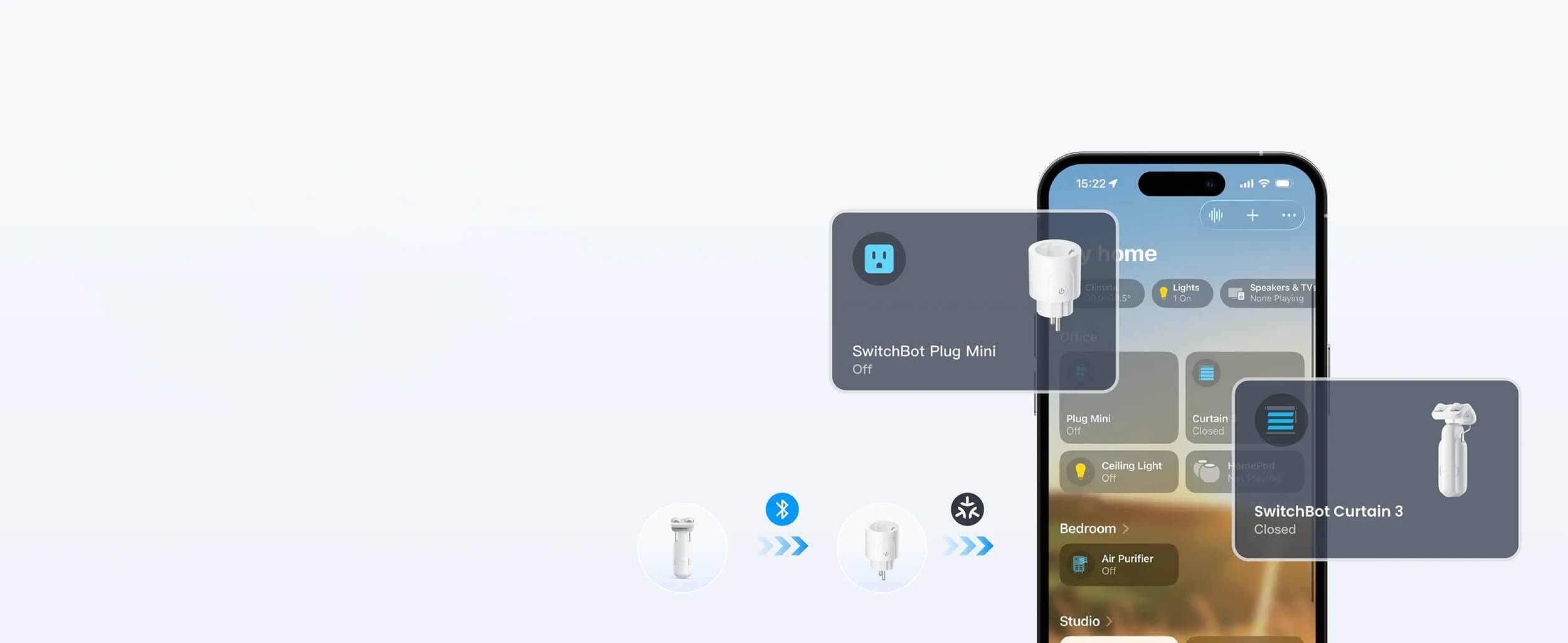 SwitchBot Plug Mini Matter EU Smart Steker Matter Poddrska