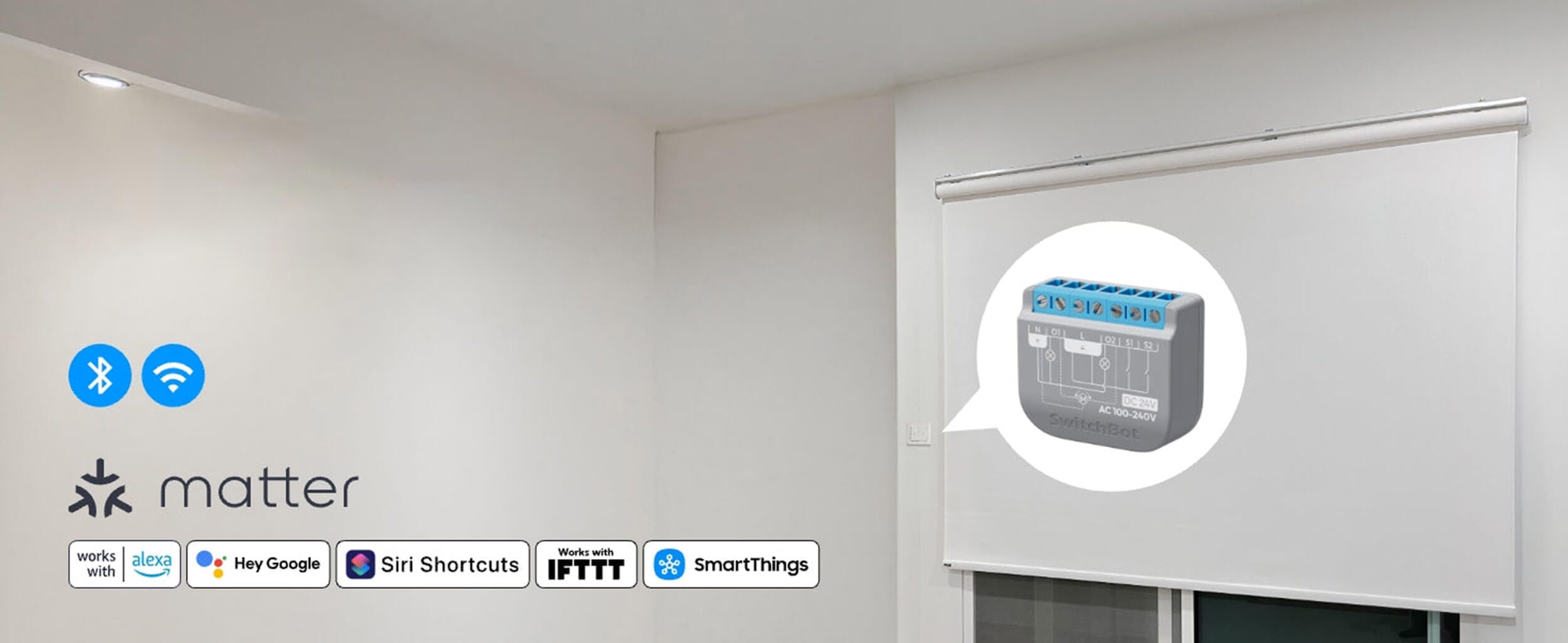 SwitchBot Relay Switch 2PM Dvokanalen Prekinuvac so Merenje Energija Baner