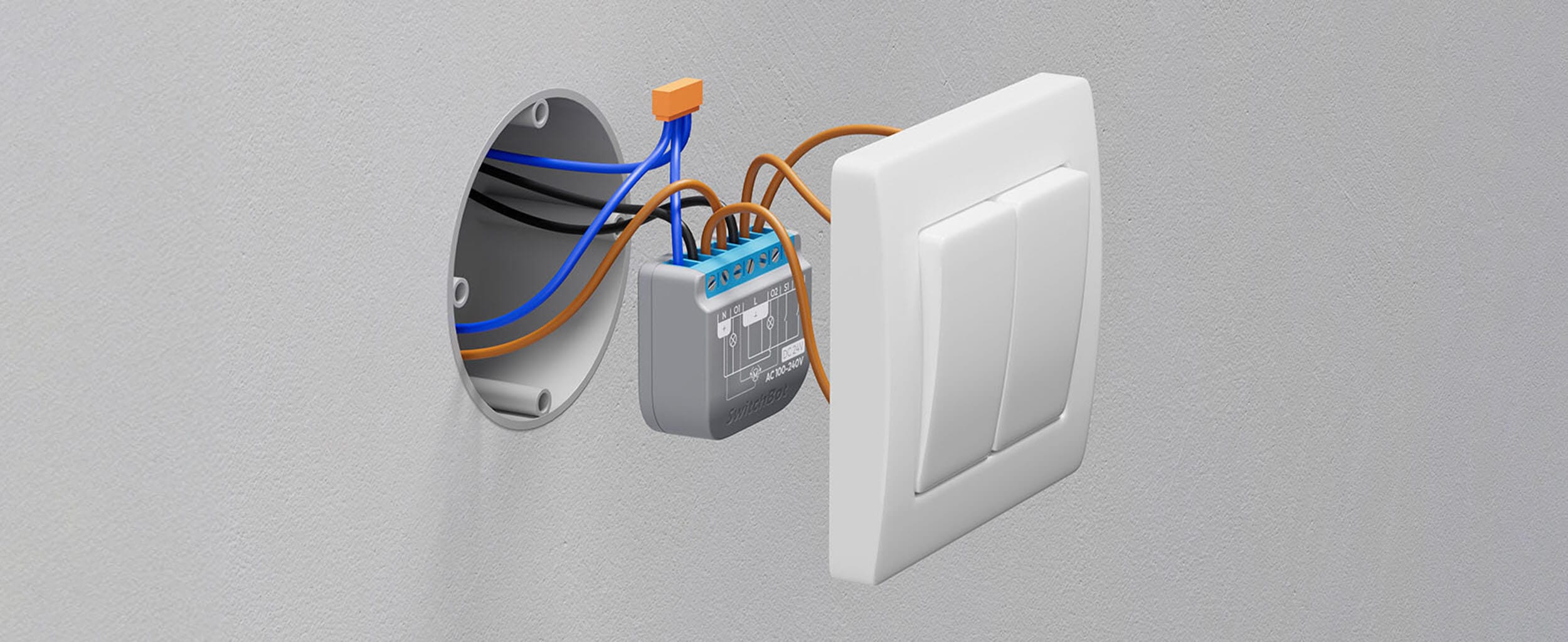 SwitchBot Relay Switch 2PM Dvokanalen Prekinuvac so Merenje Energija Ednostaven za Instalacija