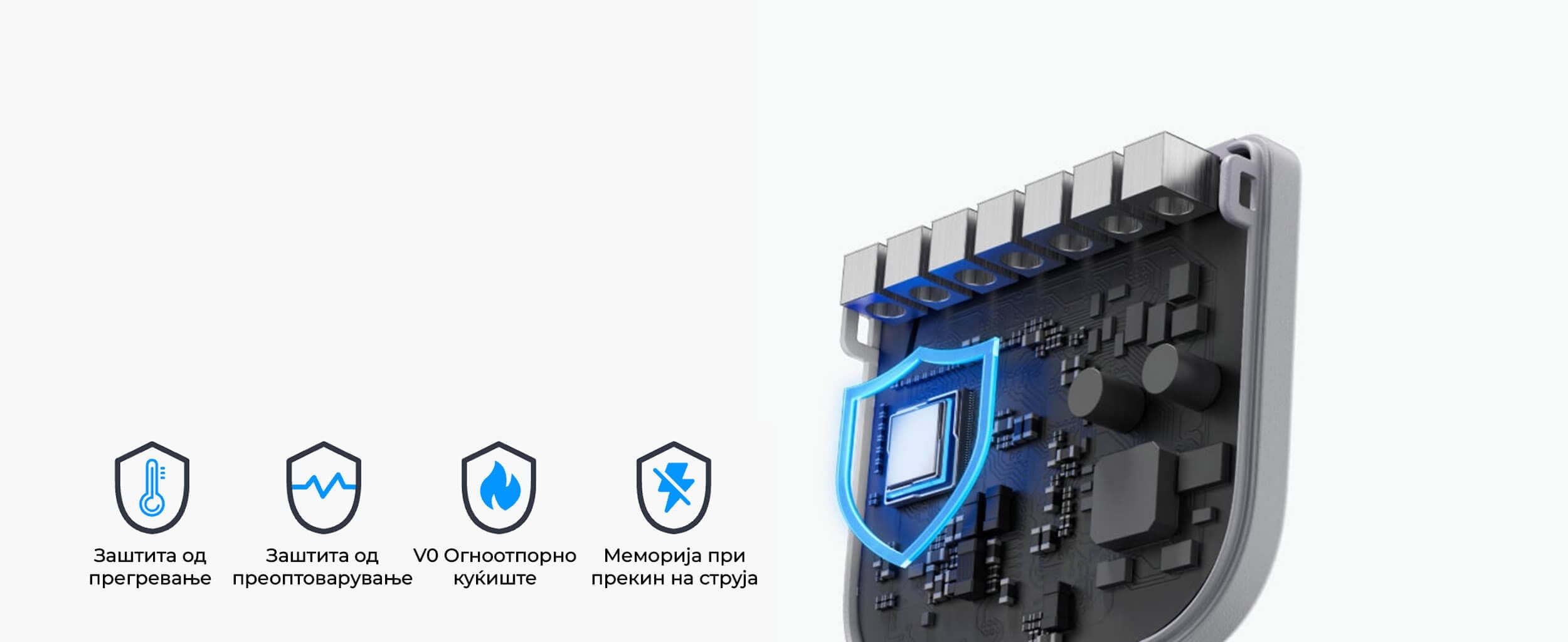 SwitchBot Relay Switch 2PM Dvokanalen Prekinuvac so Merenje Energija Povrzuvanje Otporen i Izdrzliv