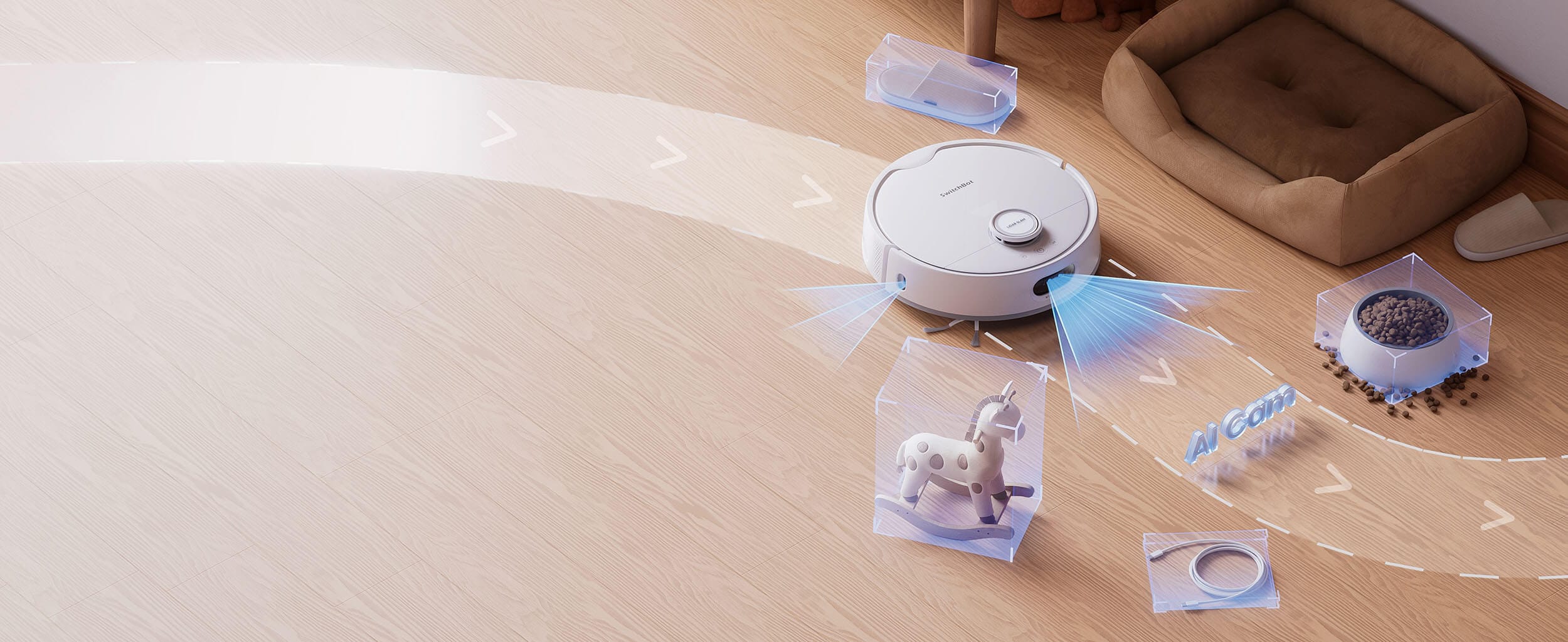 SwitchBot S20 Robot Pravosmukalka so LiDAR Navigacija
