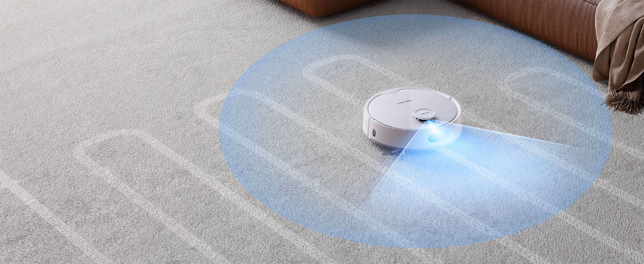 SwitchBot S20 Robot Pravosmukalka so LiDAR brzo mapiranje