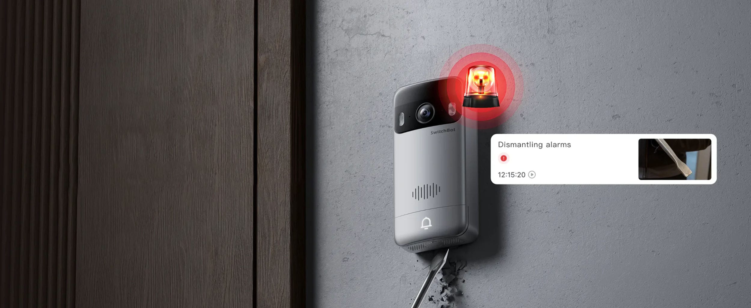 SwitchBot Video Doorbell Zvono so alarm protiv krazba