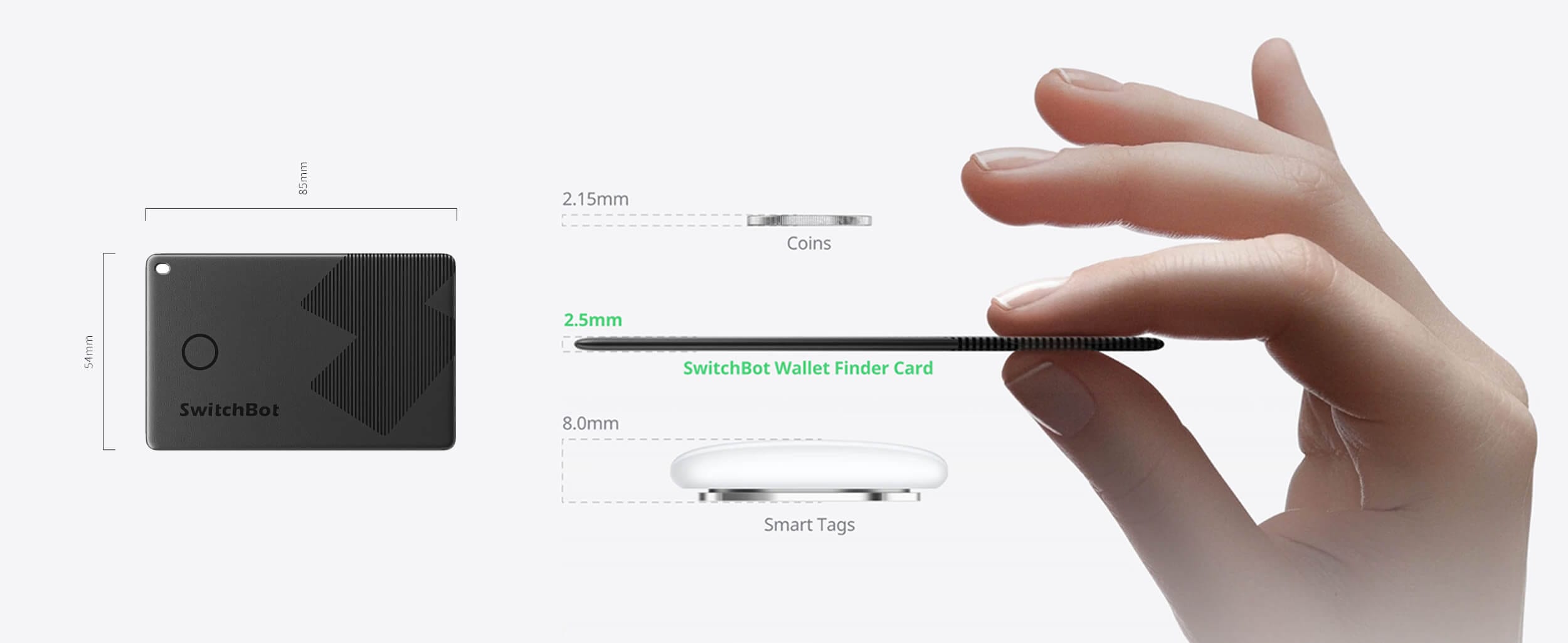 SwitchBot Wallet Finder Card Karticka najmal tracker