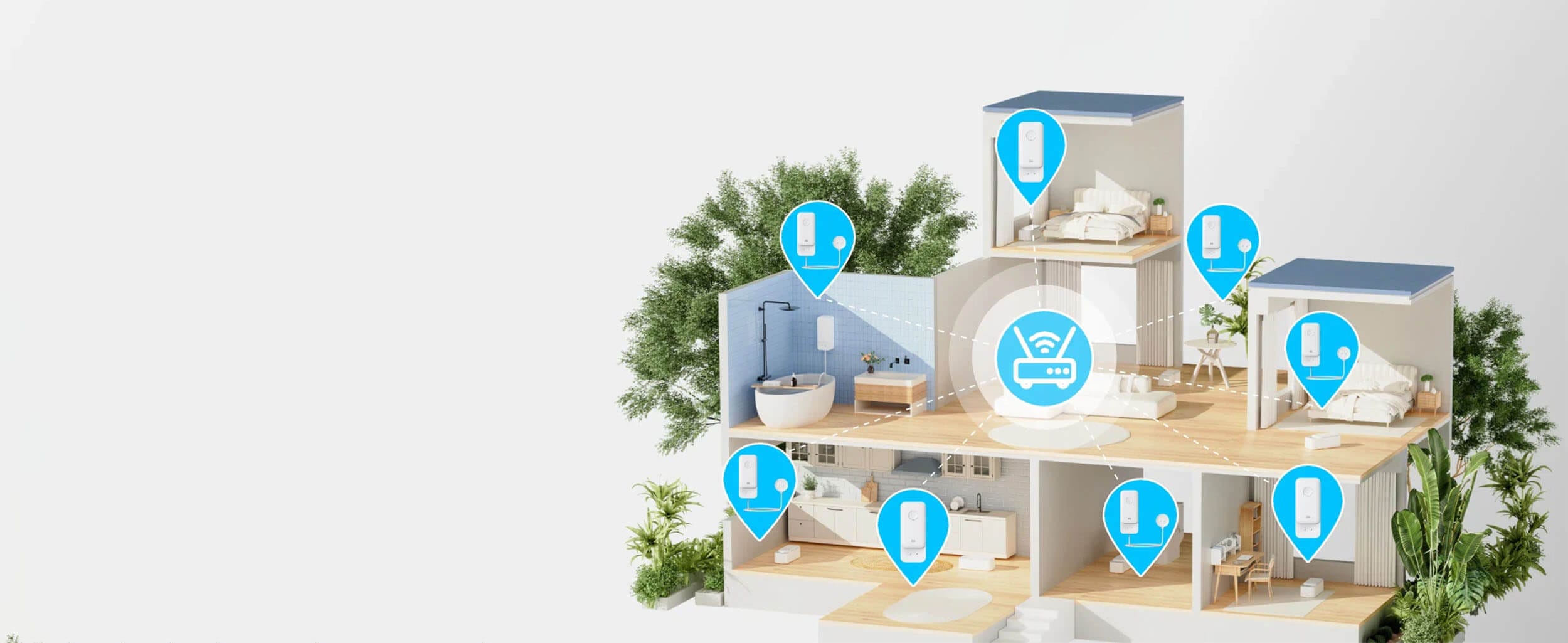 SwitchBot Water Leak Detector za Voda So Kabel Wifi i Bluetooth