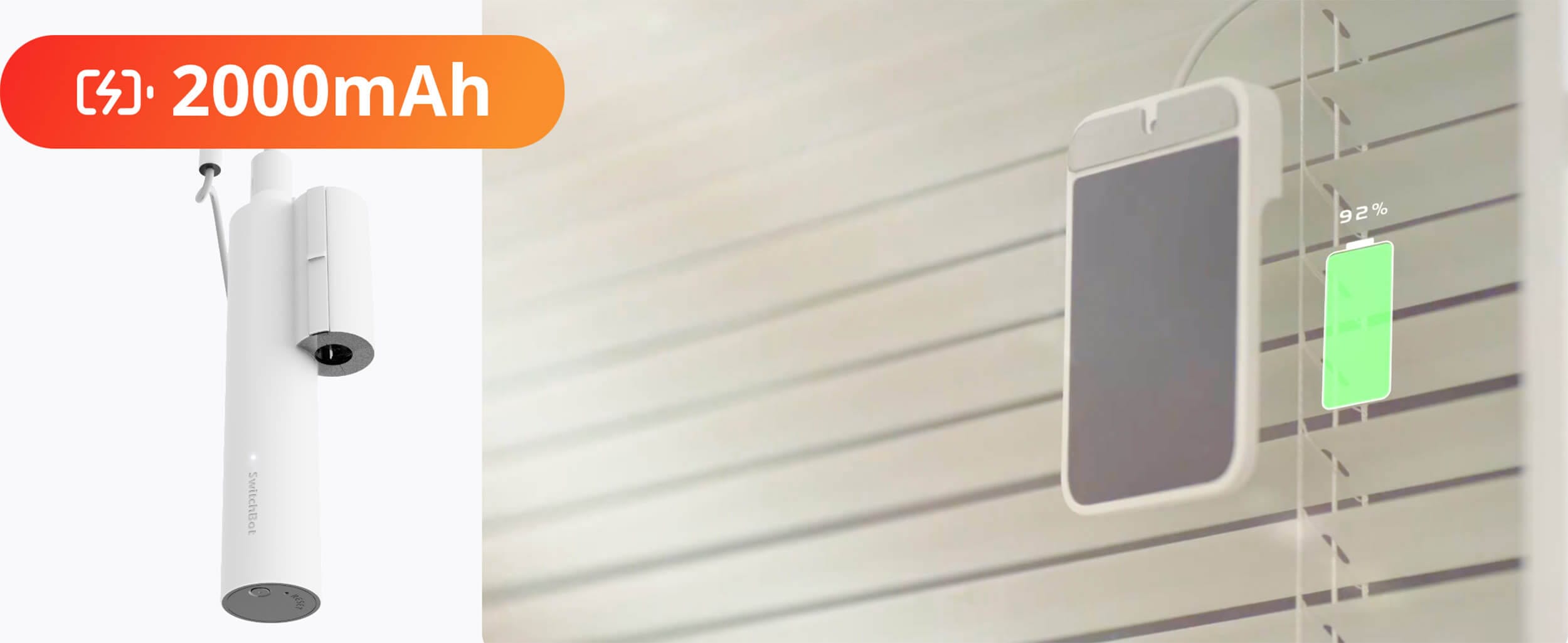 SwitchBot Blind Tilt Kontroler za Venicijanki so vklucen solaren panel