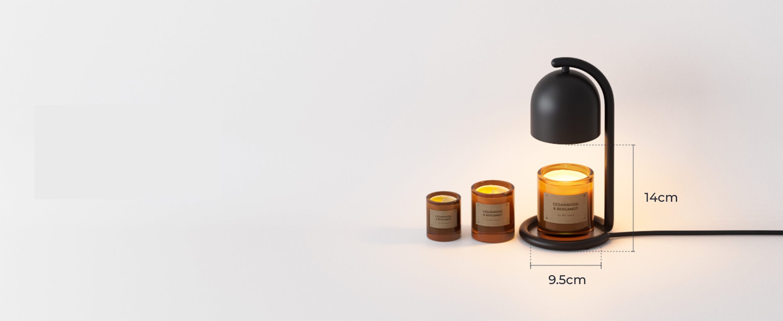 SwitchBot Candle Warmer Lamp dimenzija na svekji