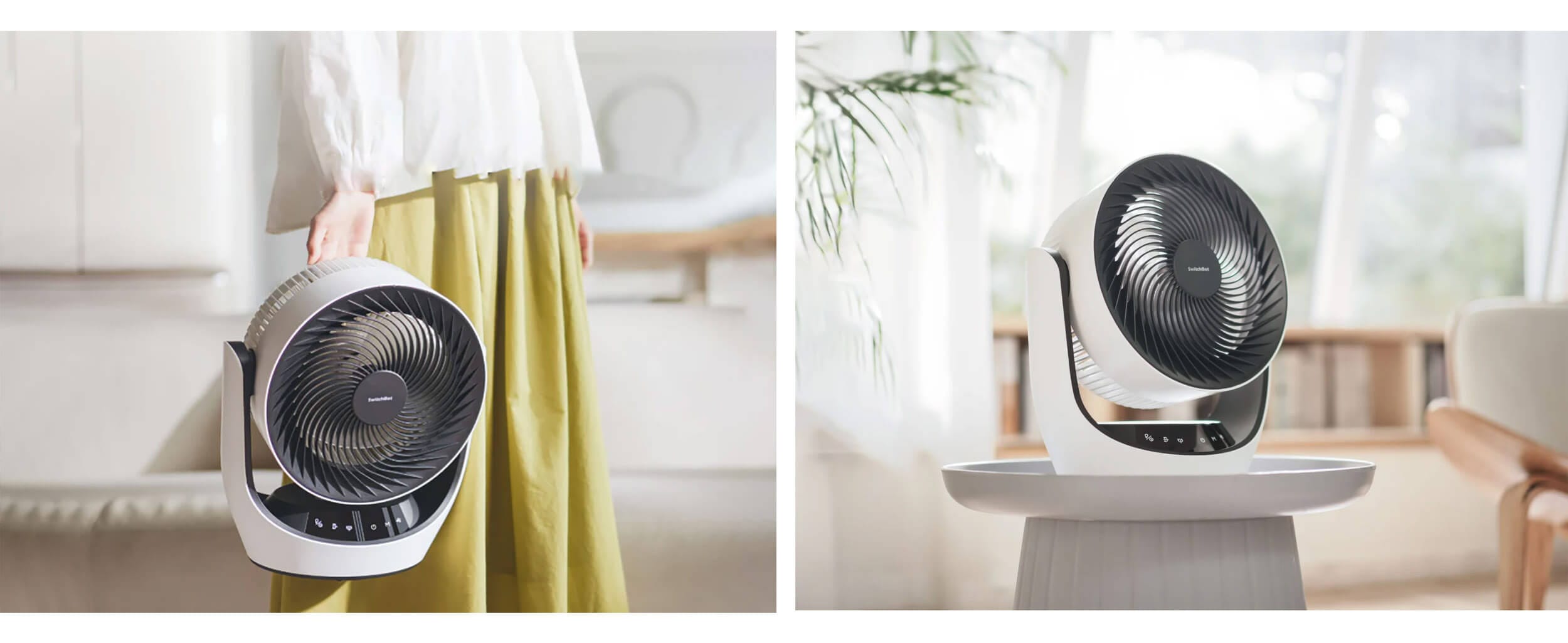 SwitchBot Circulator Fan Smart Ventilator so vgradena baterija