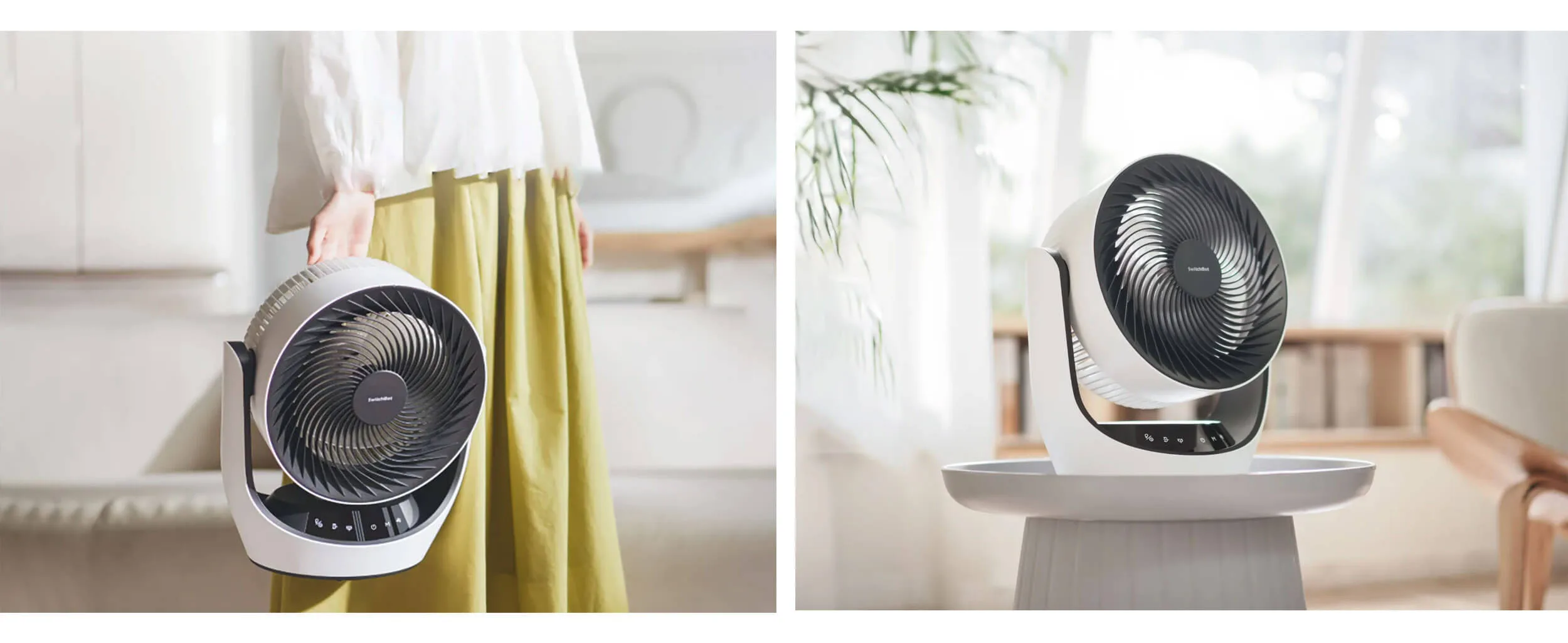 SwitchBot Circulator Fan Smart Ventilator so vgradena baterija