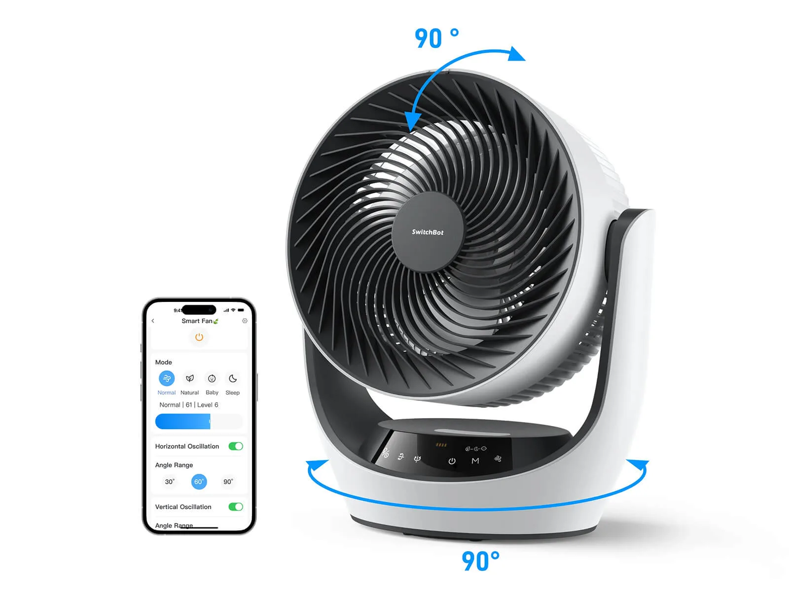 SwitchBot Battery Circulator Fan Smart Ventilator na Baterija Galerija