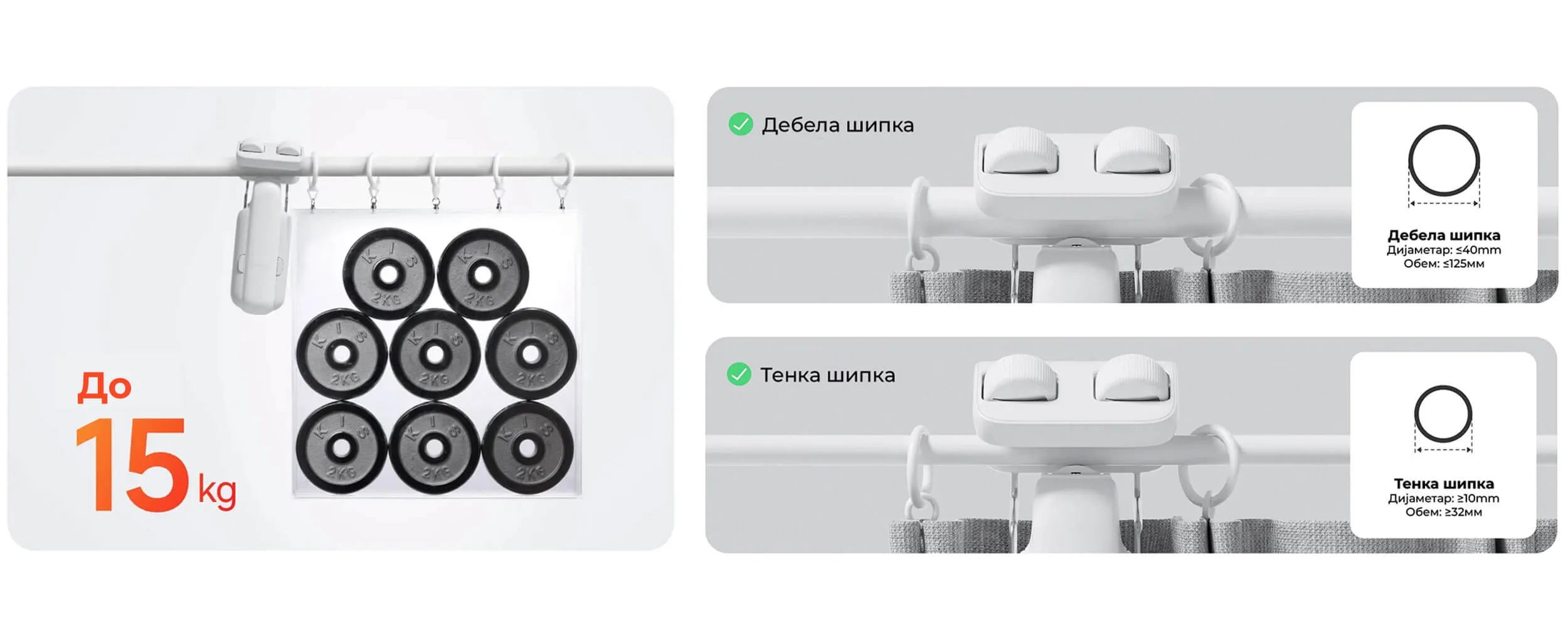 SwitchBot Curtain 3 Kontroler za Zavesi kompatibilen so zavesi na shipki