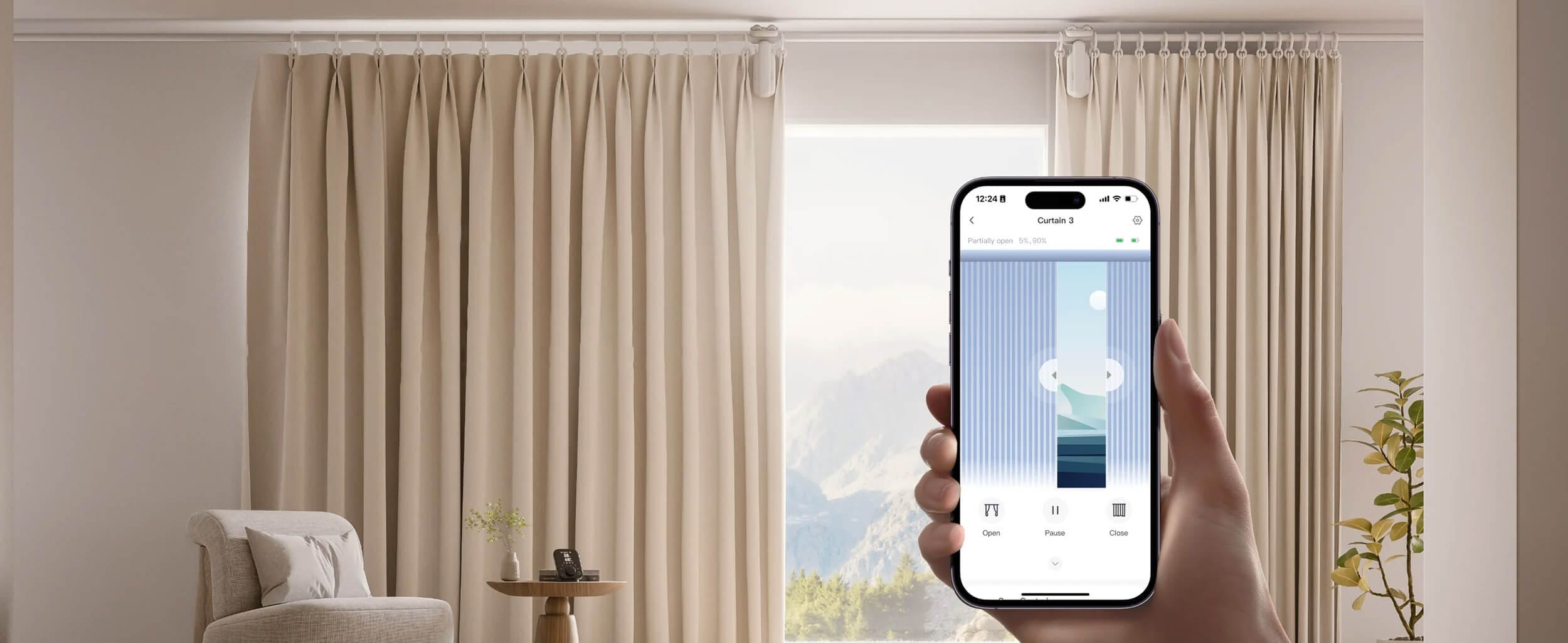SwitchBot Curtain 3 Kontroler za Zavesi Precizna Kontrola