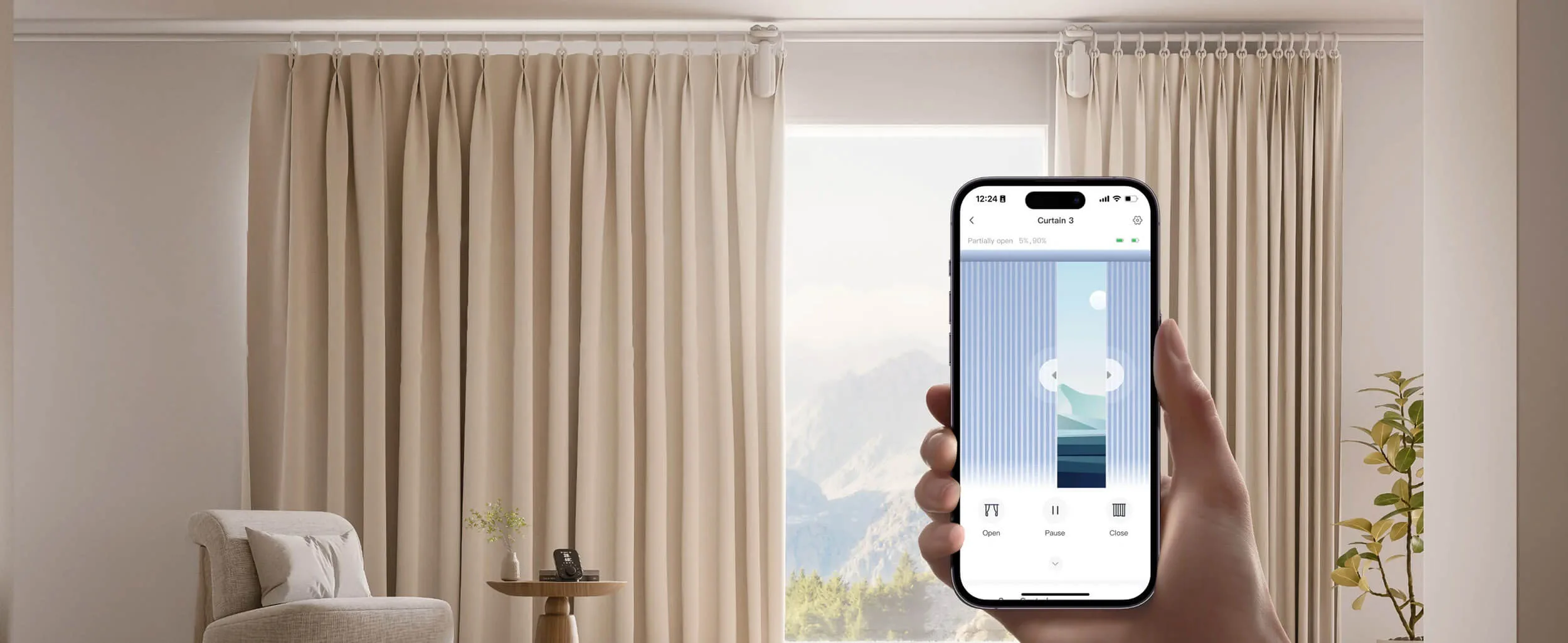 SwitchBot Curtain 3 Kontroler za Zavesi Precizna Kontrola