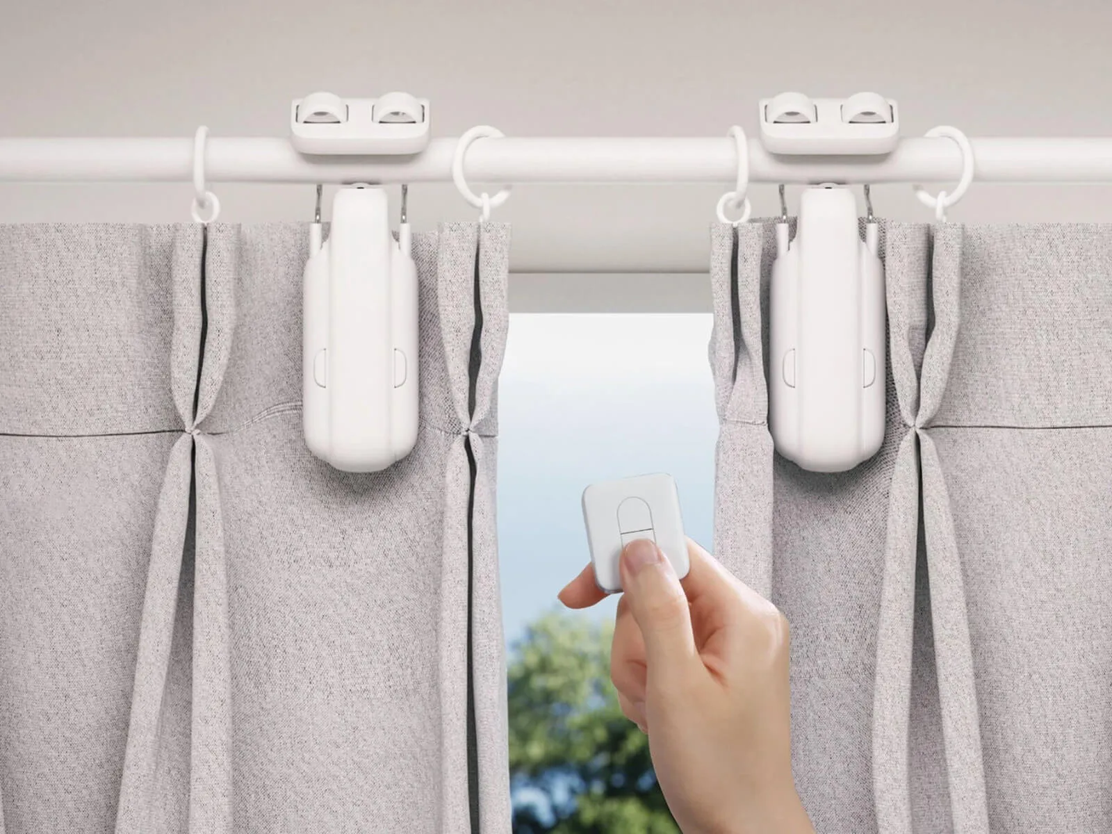 SwitchBot Curtain 3 Rod Kontroler za Zavesi Galerija