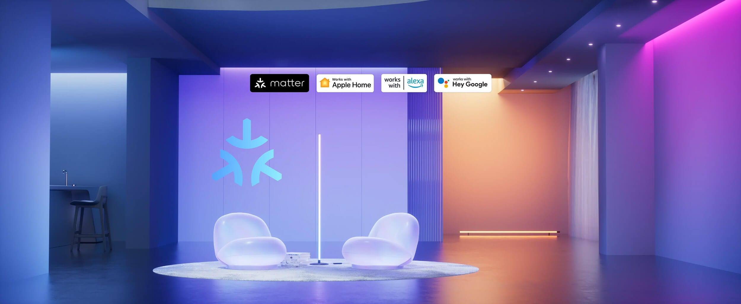 SwitchBot RGBCCT Smart Podna Lamba Matter Integracija
