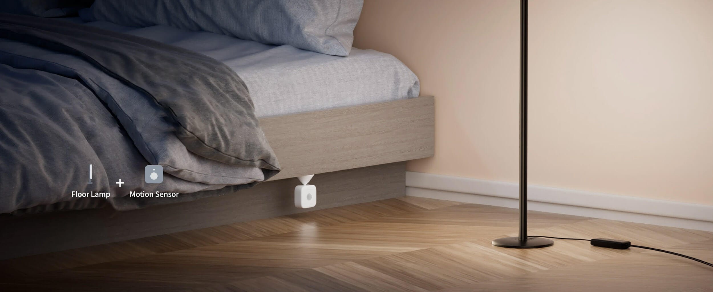 SwitchBot RGBCCT Smart Podna Lamba vo spalna
