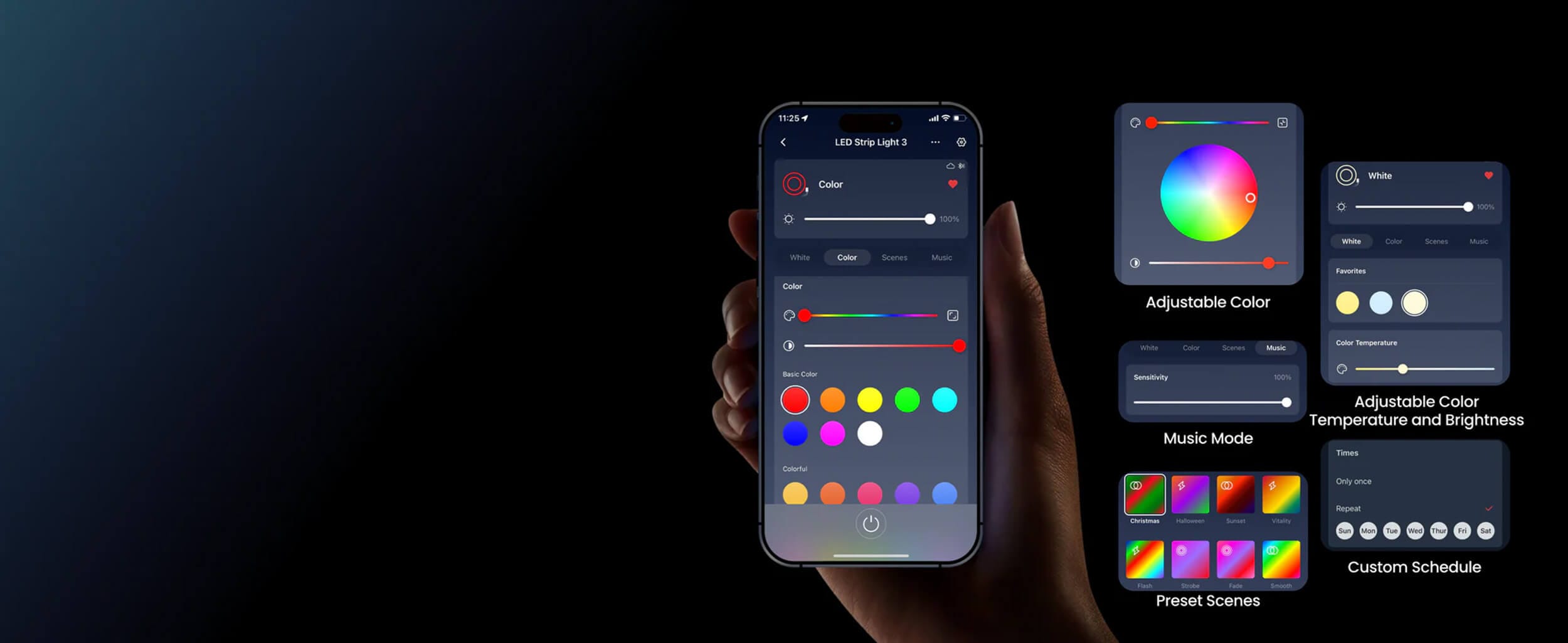 SwitchBot RGBCCT LED Strip Light 3 Smart Lenta Kontrola so Aplikacija