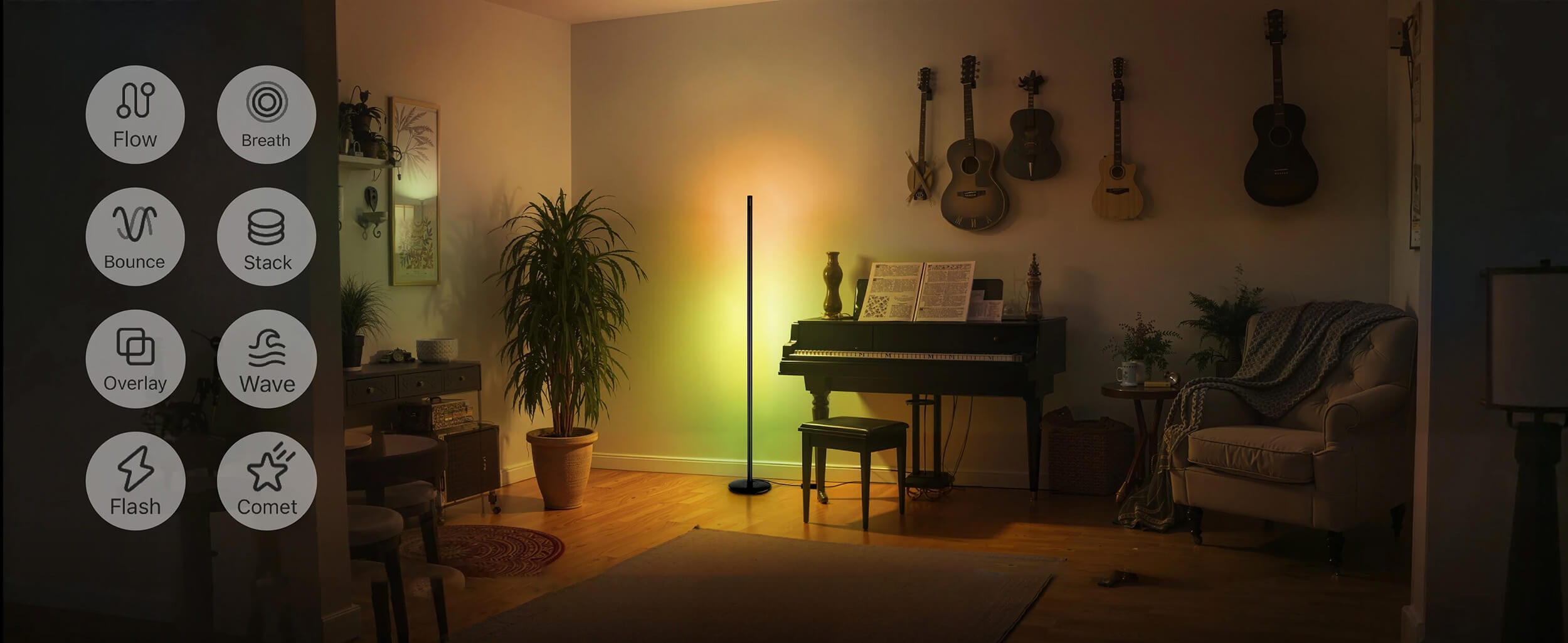 SwitchBot RGBICWW Floor Lamp Adresibilna LED Lamba muzicka sinhronizacija
