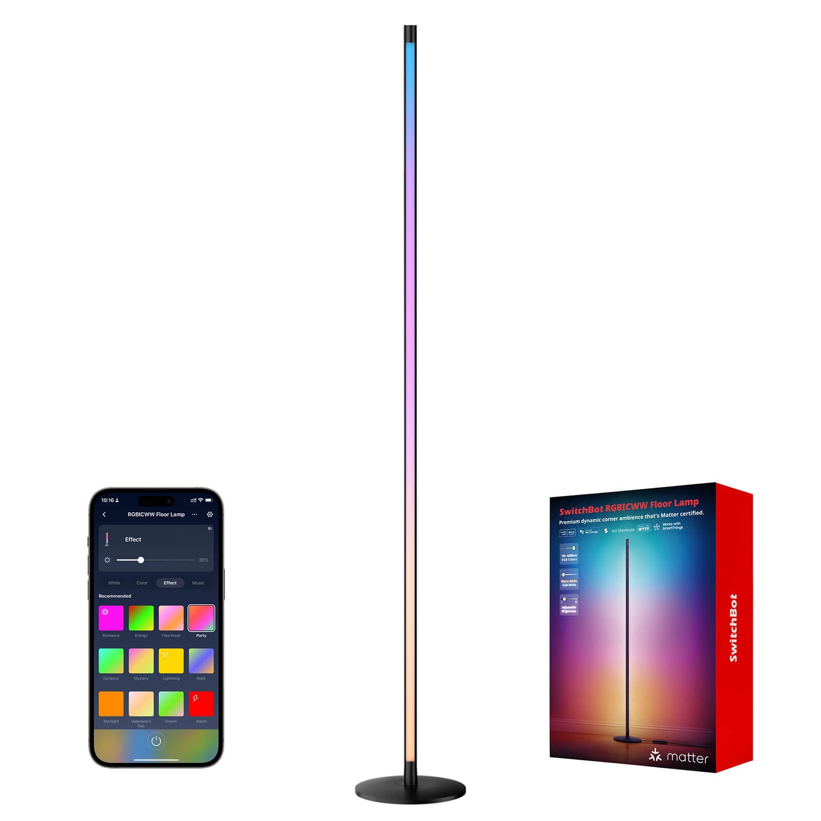 SwitchBot RGBICWW Floor Lamp Podna Lampa vo Boja (Adresibilna)