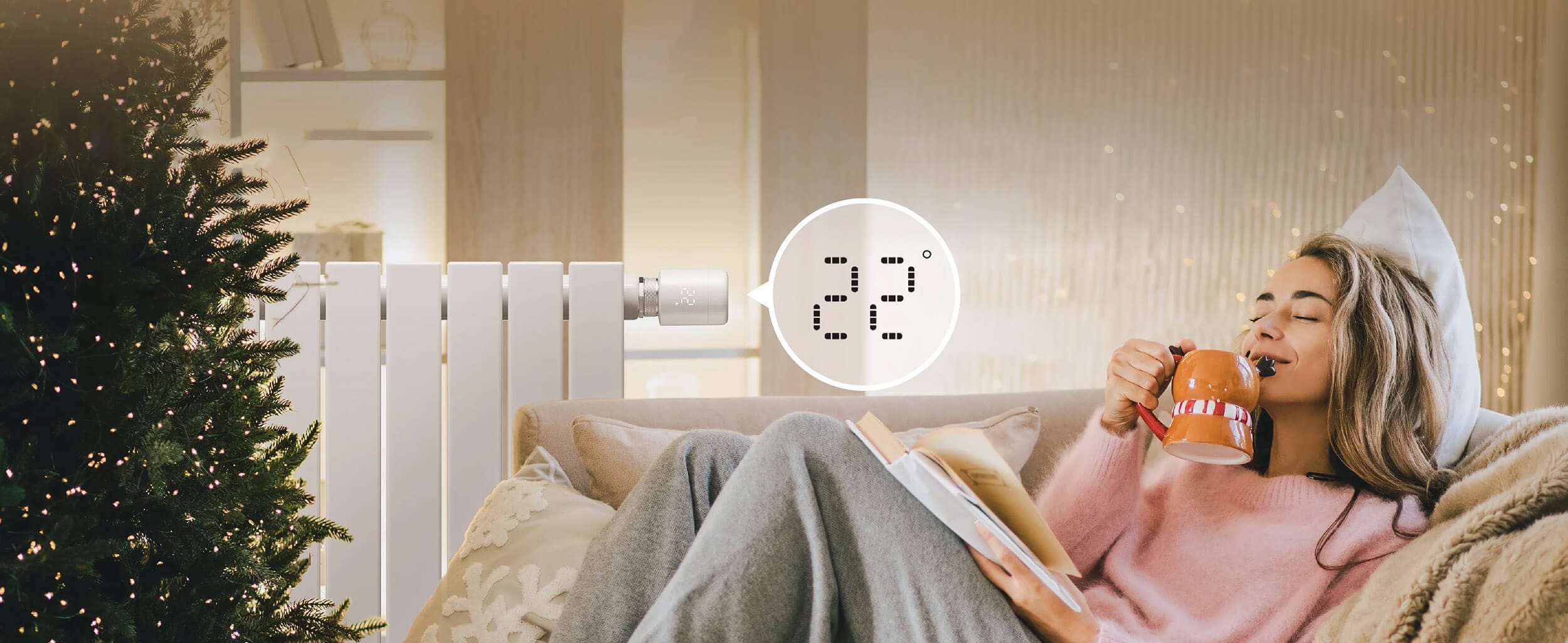 SwitchBot Smart Radiator Thermostat Termoventil Baner