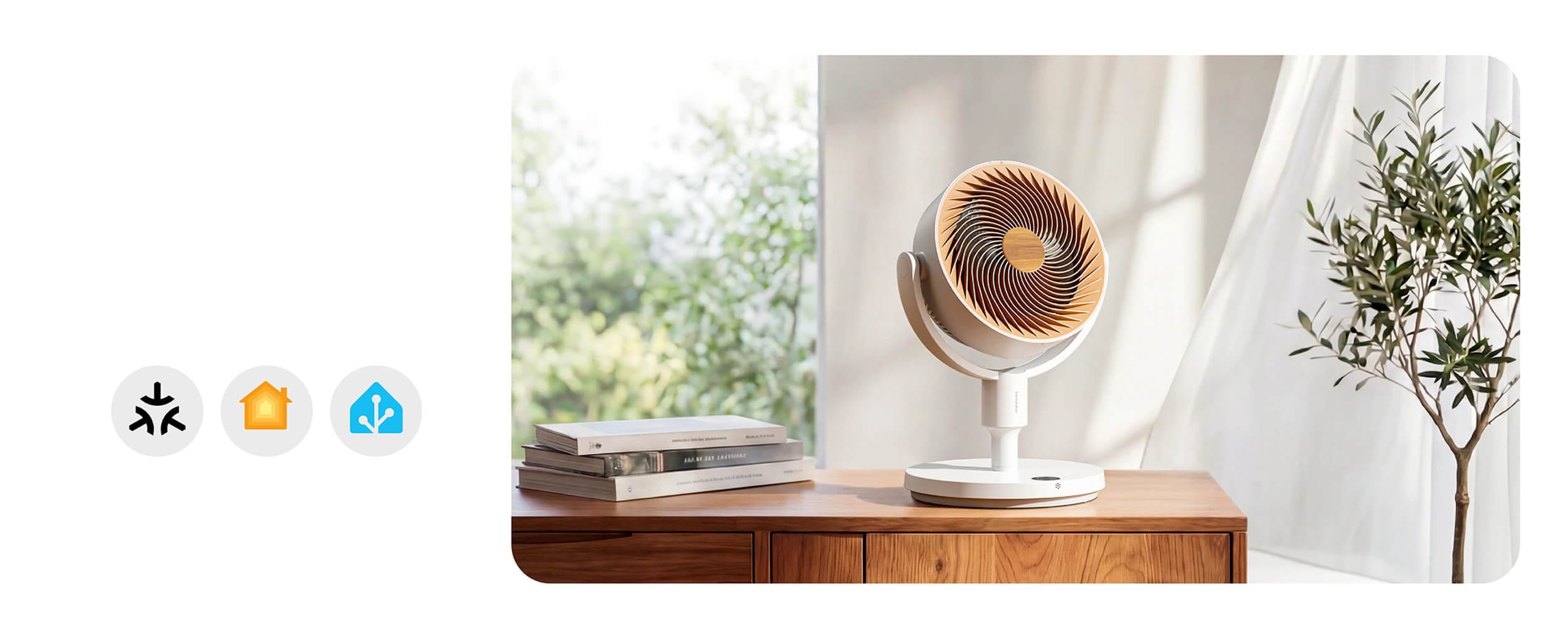 SwitchBot Standing Circulator Fan Smart Ventilator so Baterija - Smart Integracija