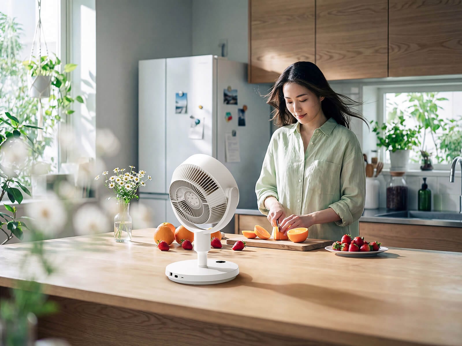 SwitchBot Standing Circulator Fan Smart Ventilator so Baterija - Vo Kujna
